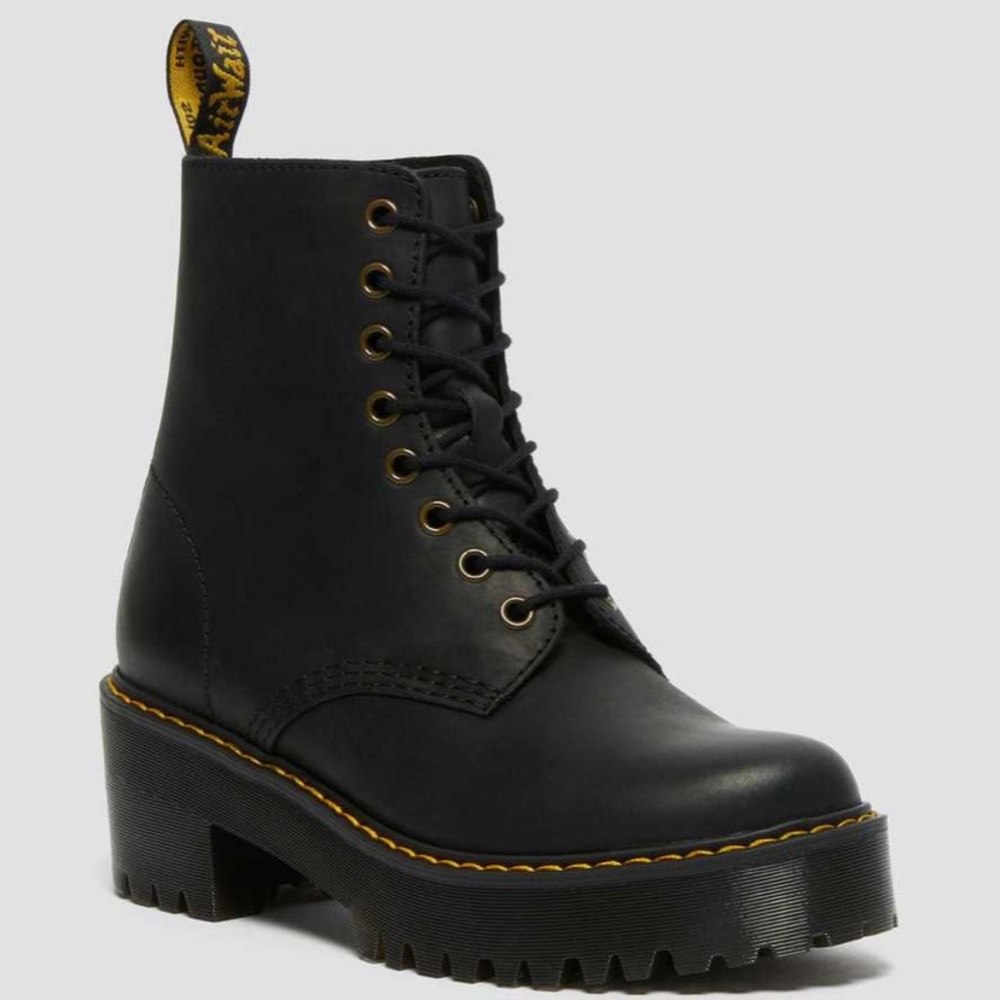 doc marten leather boots